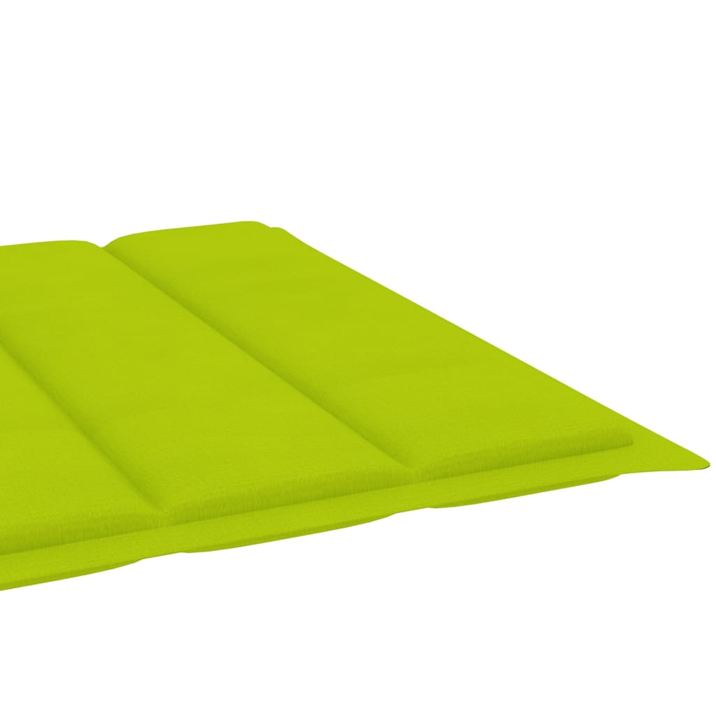 Garden Sun Lounger with Cushion, Solid Acacia Wood