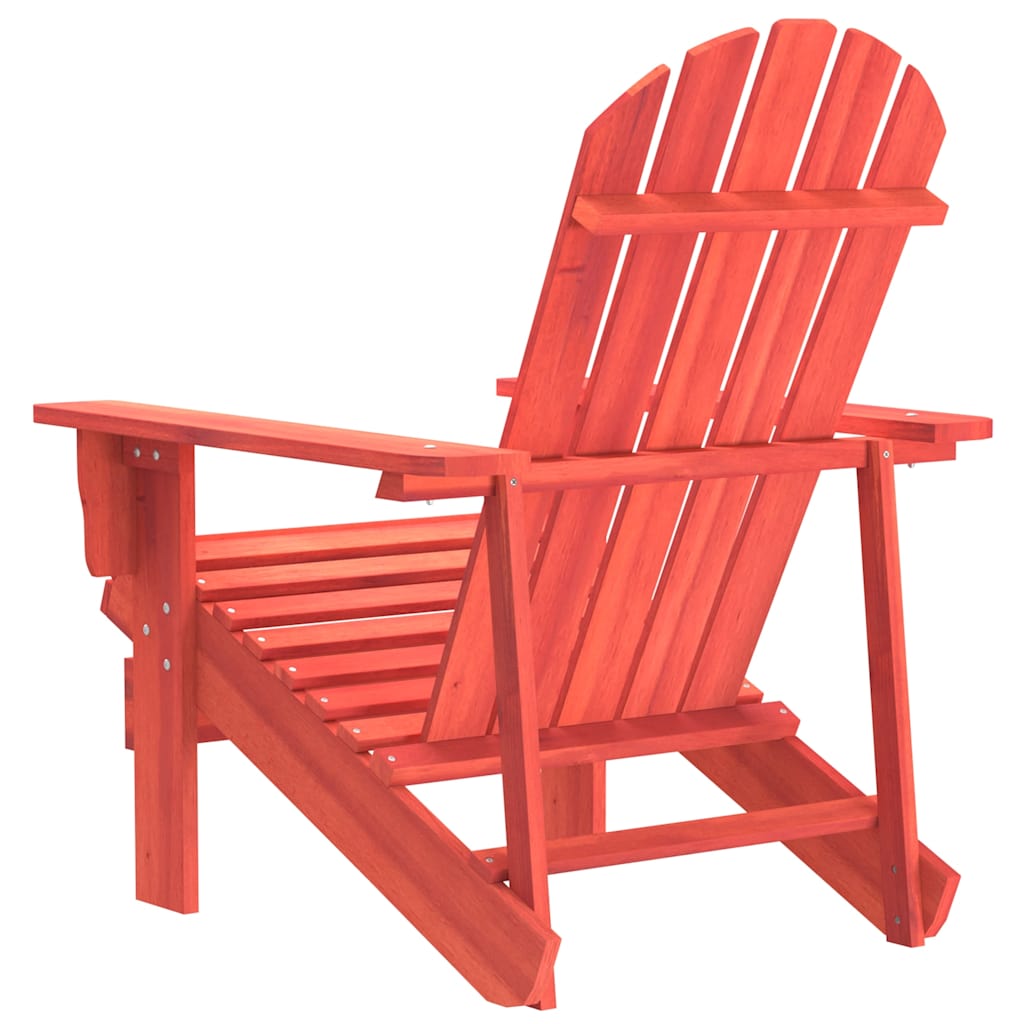 Adirondack garden chair, red, solid fir wood