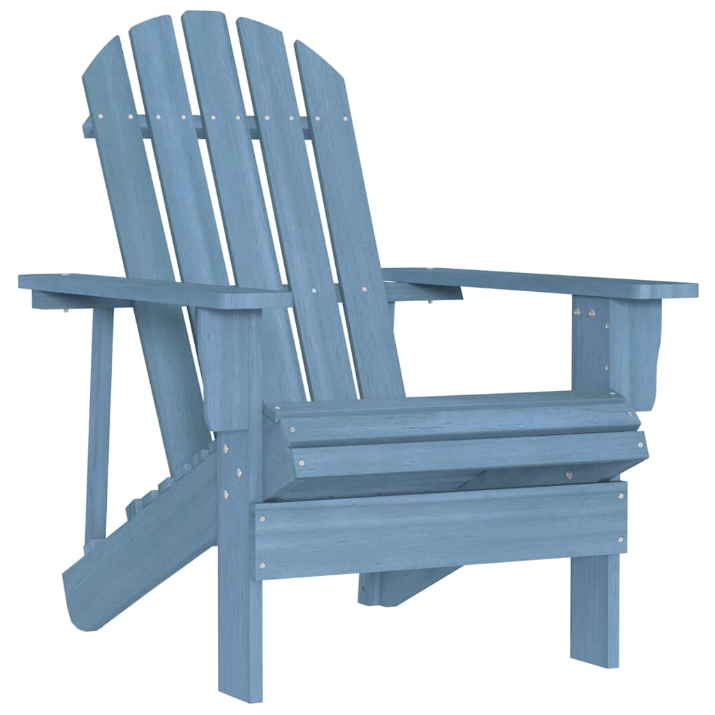 Dārza krēsls "Adirondack", zils, masīva egles koks