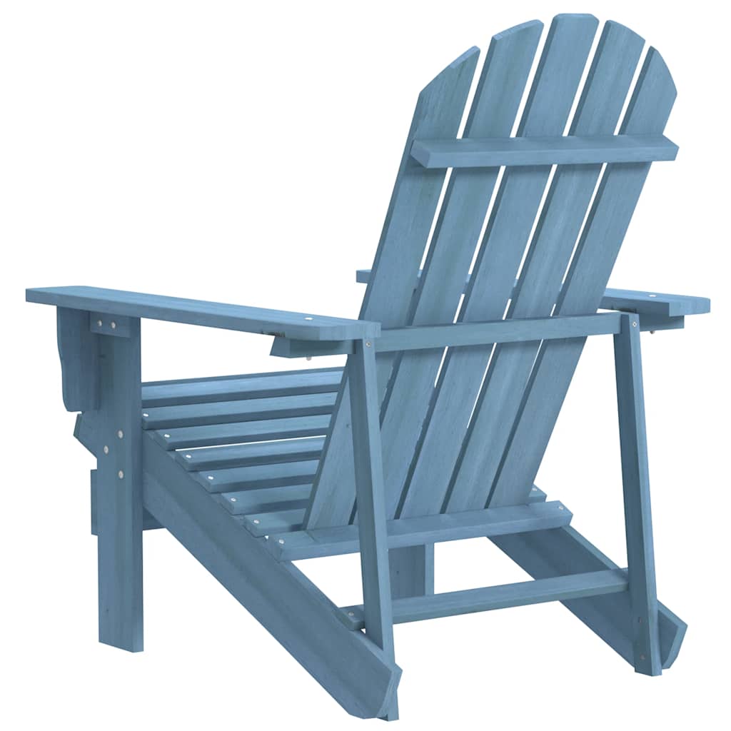 Dārza krēsls "Adirondack", zils, masīva egles koks