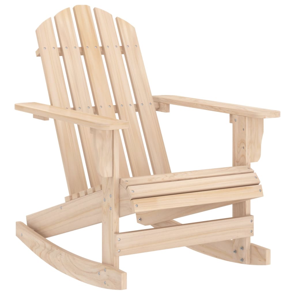Adirondack garden rocking chair, solid fir wood