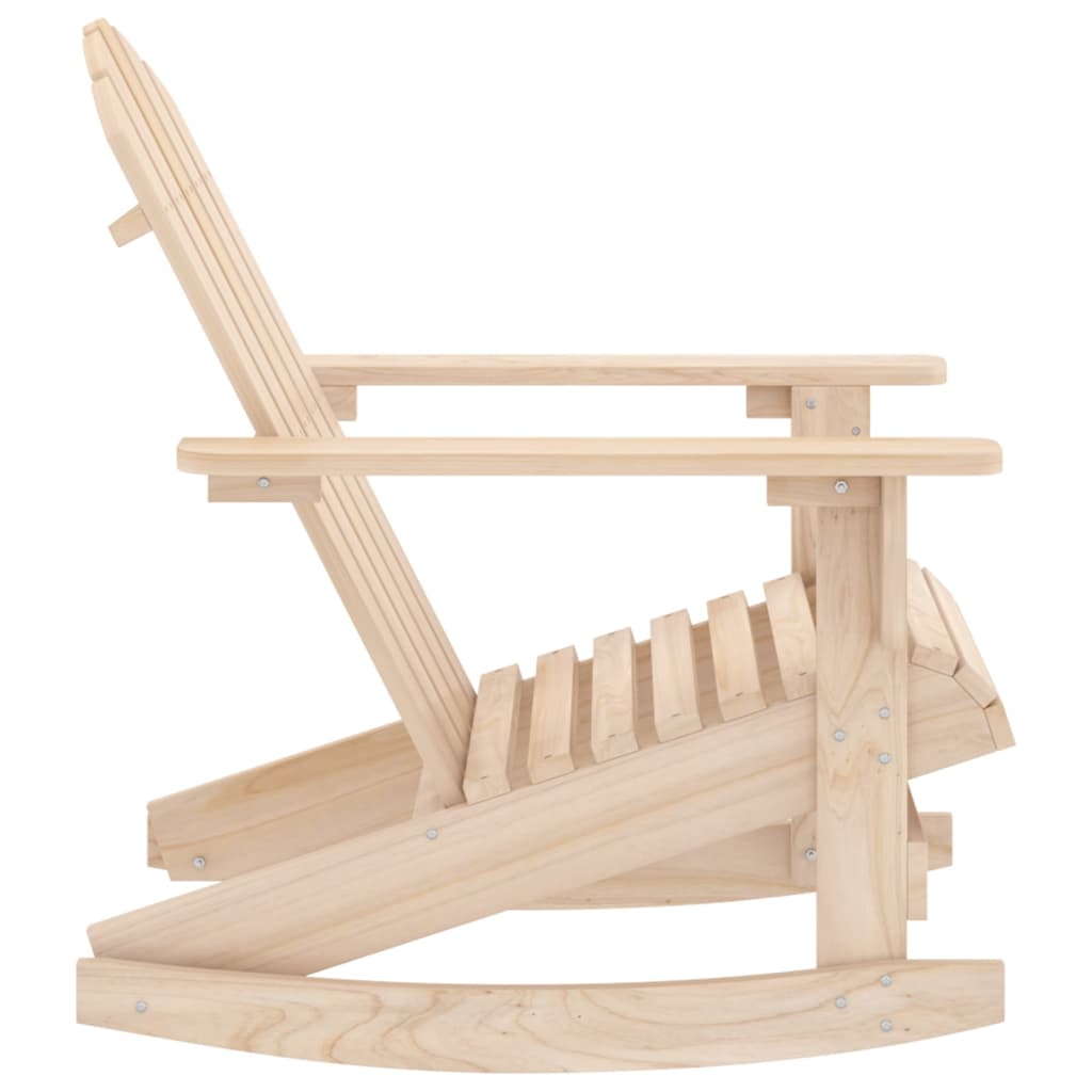 Adirondack garden rocking chair, solid fir wood