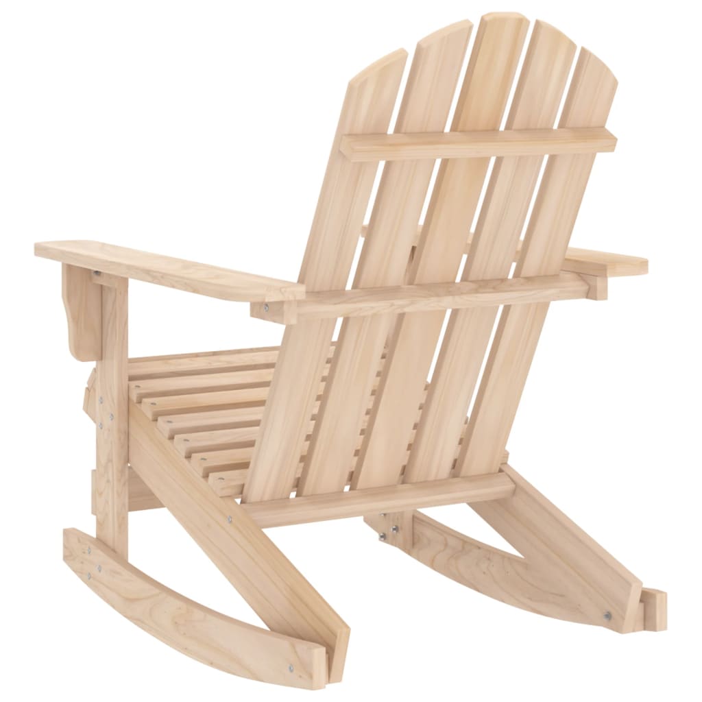Adirondack garden rocking chair, solid fir wood