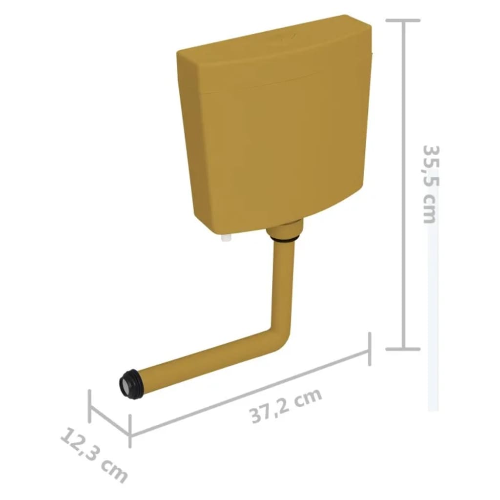 Klozeto bakelis su vandens įleidimo anga apačioje, kario, 3/6l