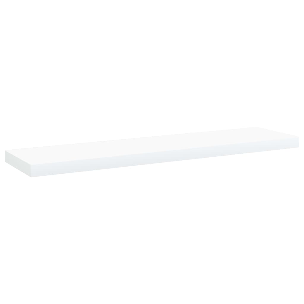 Knygų lentynos plokštės, 4vnt., baltos, 40x10x1,5cm, MDP