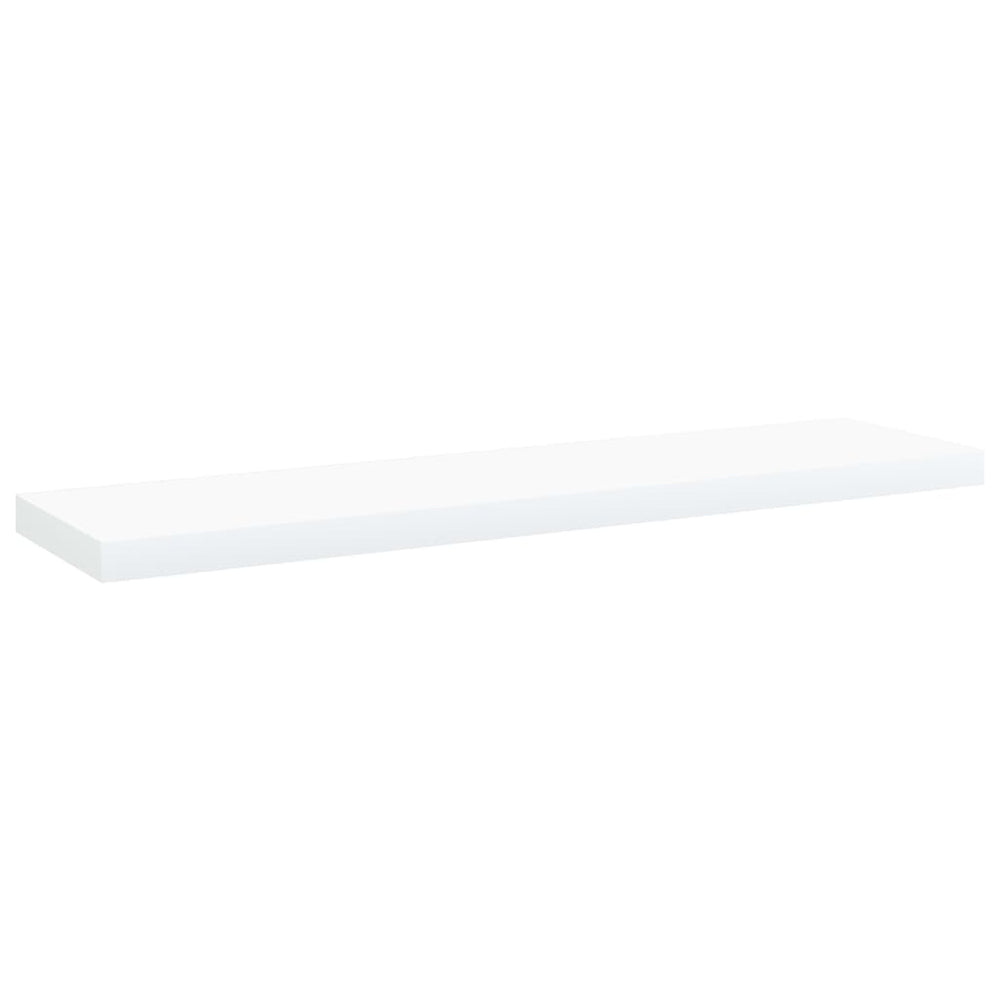 Knygų lentynos plokštės, 4vnt., baltos, 40x10x1,5cm, MDP