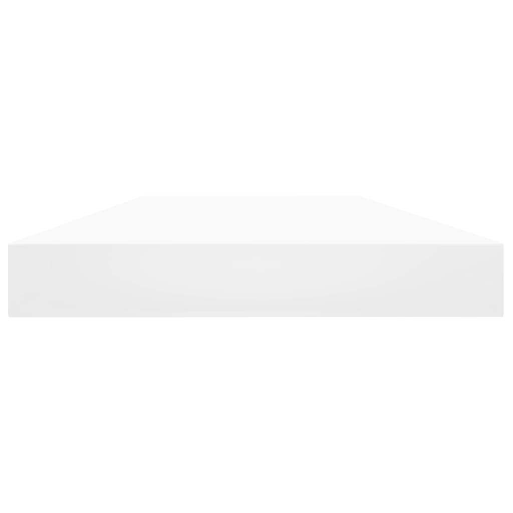 Knygų lentynos plokštės, 4vnt., baltos, 40x10x1,5cm, MDP