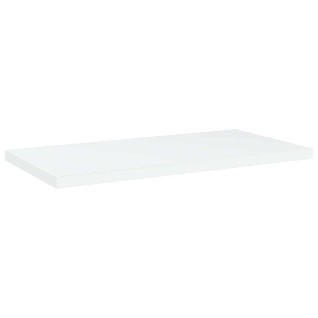 Knygų lentynos plokštės, 4vnt., baltos, 40x20x1,5cm, MDP