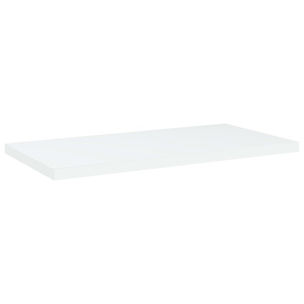Knygų lentynos plokštės, 4vnt., baltos, 40x20x1,5cm, MDP