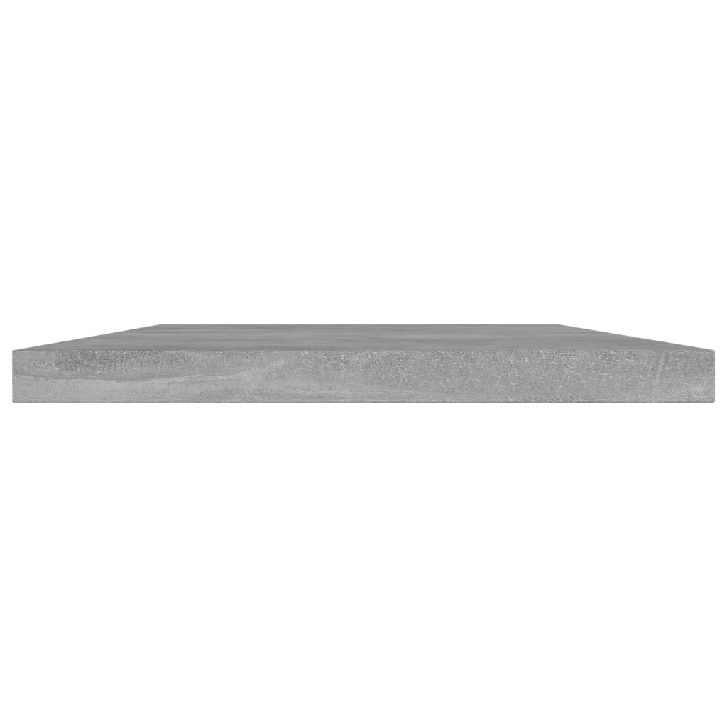 Knygų lentynos plokštės, 4vnt., betono pilkos, 40x20x1,5cm, MDP