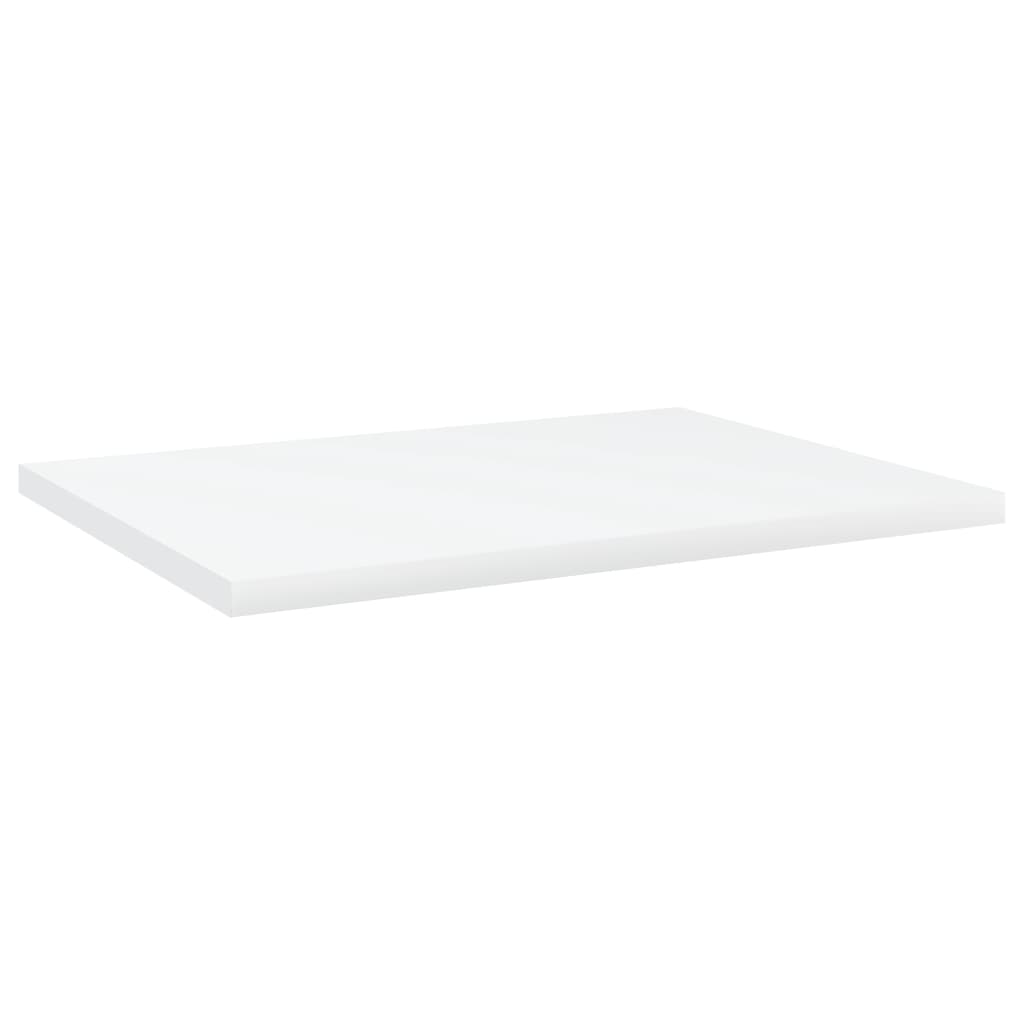 Knygų lentynos plokštės, 4vnt., baltos, 40x30x1,5cm, MDP
