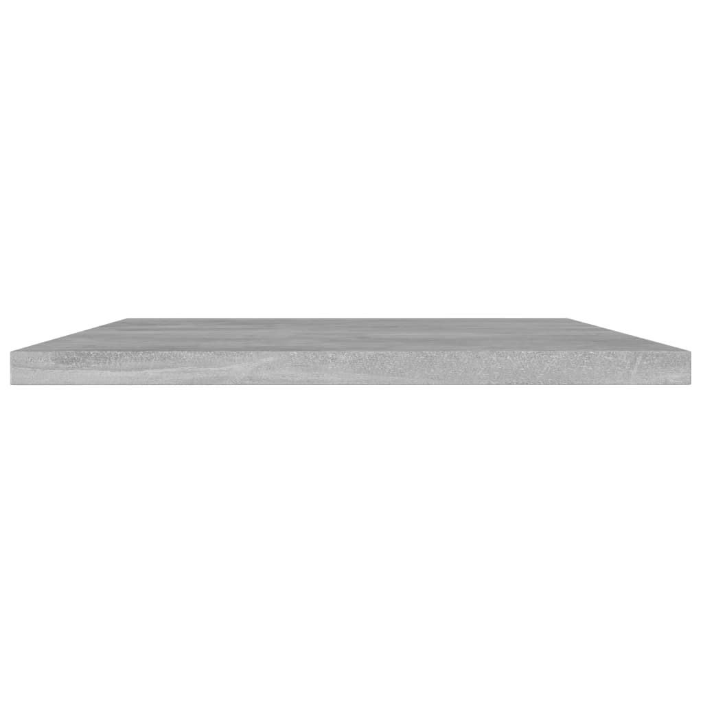 Knygų lentynos plokštės, 4vnt., betono pilkos, 40x30x1,5cm, MDP