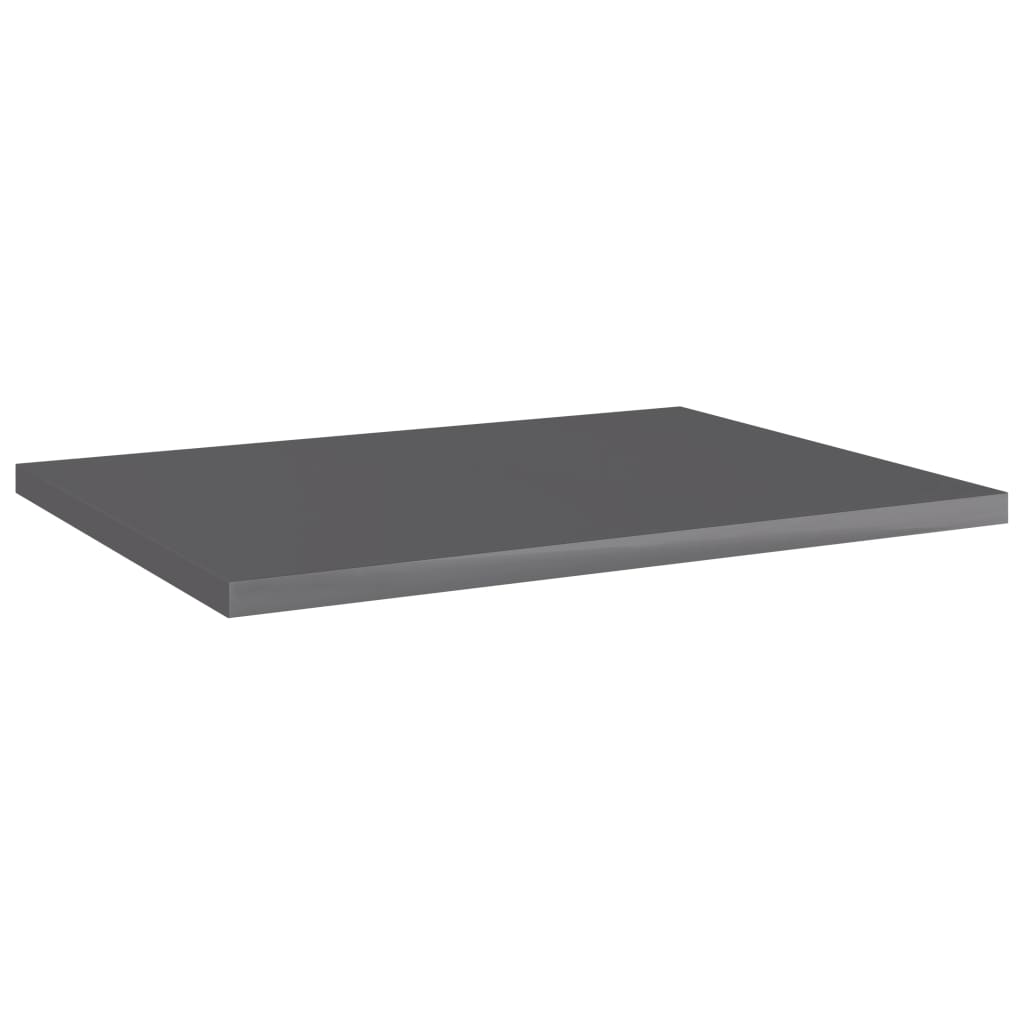 Knygų lentynos plokštės, 4vnt., pilkos, 40x30x1,5cm, MDP