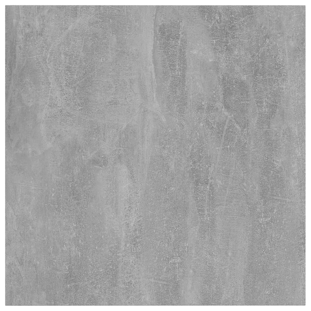 Knygų lentynos plokštės, 8vnt., betono pilkos, 40x40x1,5cm, MDP