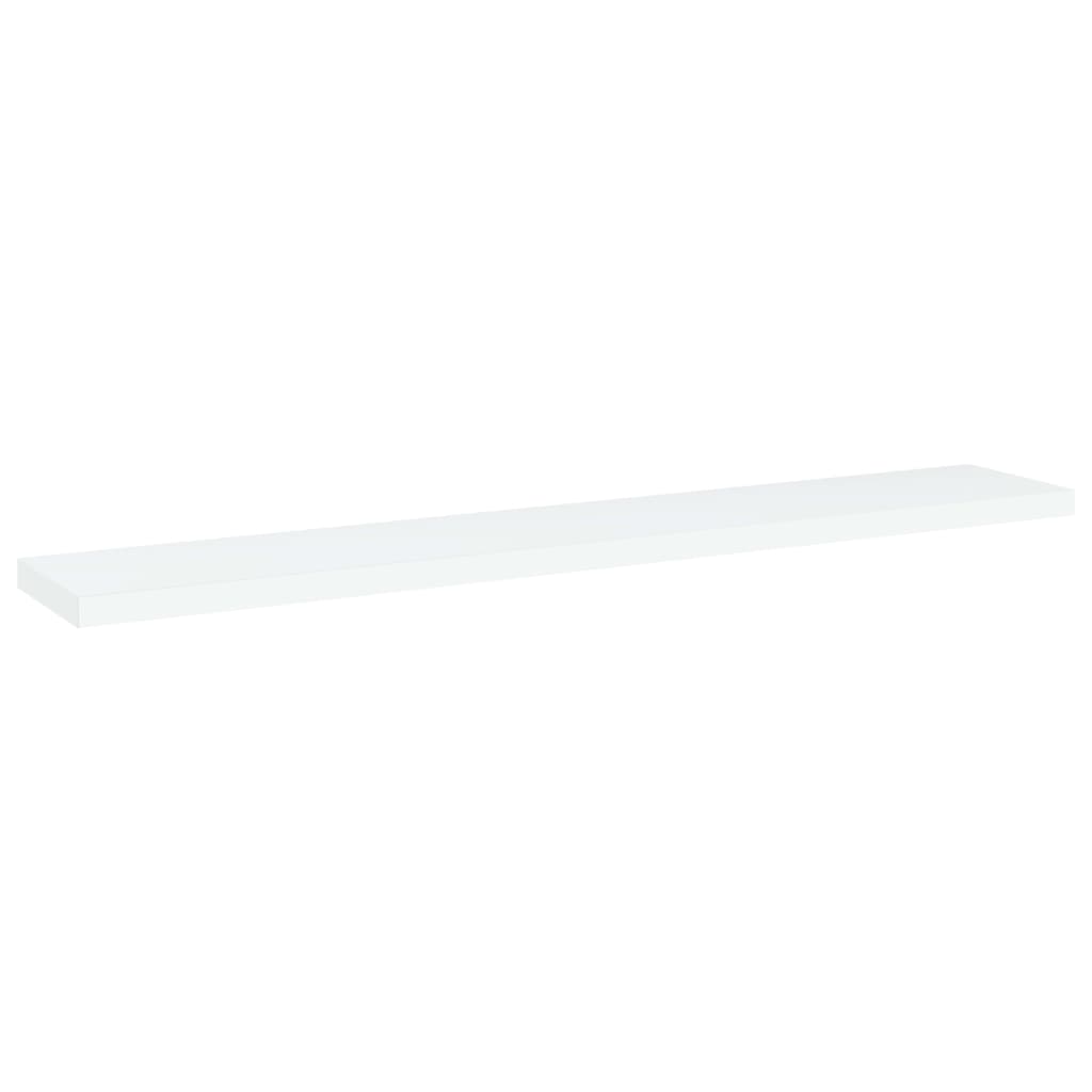 Knygų lentynos plokštės, 4vnt., baltos, 60x10x1,5cm, MDP