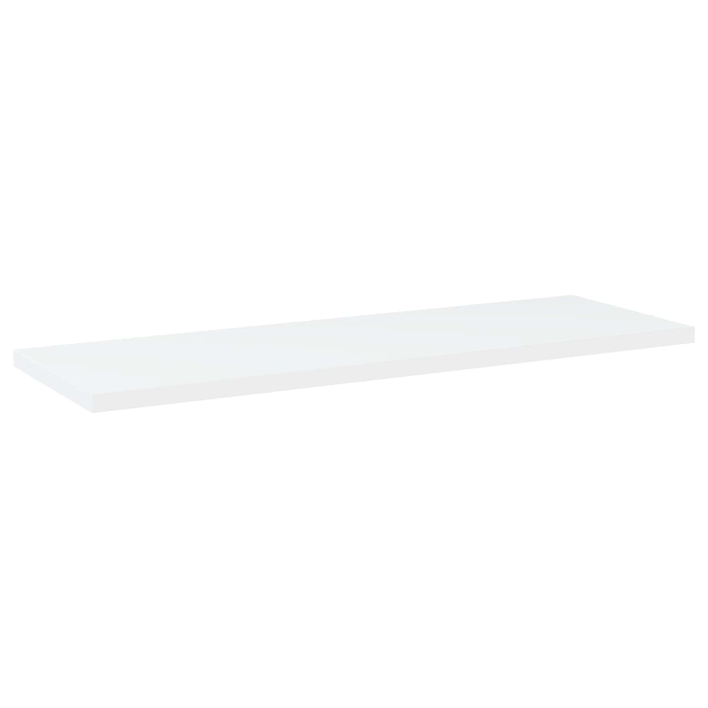 Knygų lentynos plokštės, 4vnt., baltos, 60x20x1,5cm, MDP