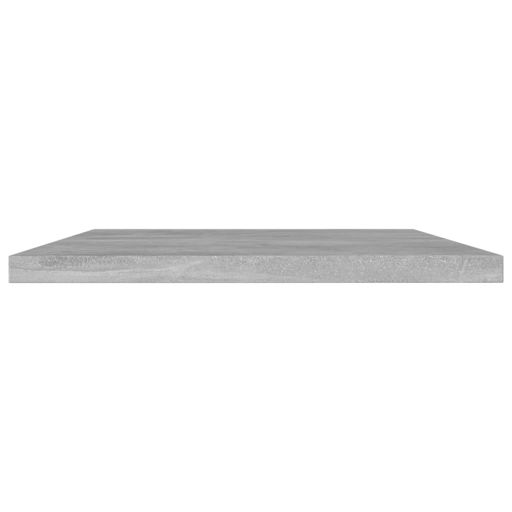 Knygų lentynos plokštės, 4vnt., betono pilkos, 60x30x1,5cm, MDP