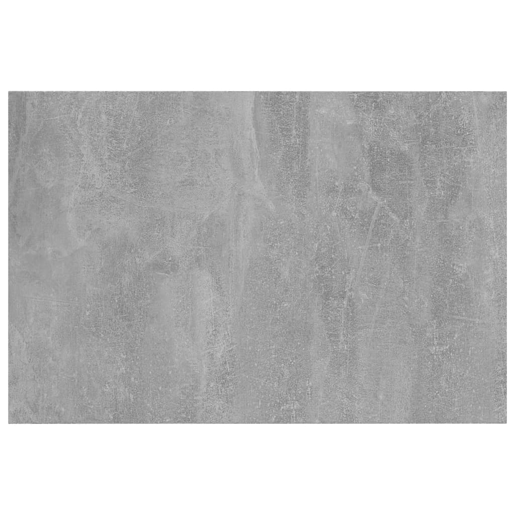 Knygų lentynos plokštės, 8vnt., betono pilkos, 60x40x1,5cm, MDP