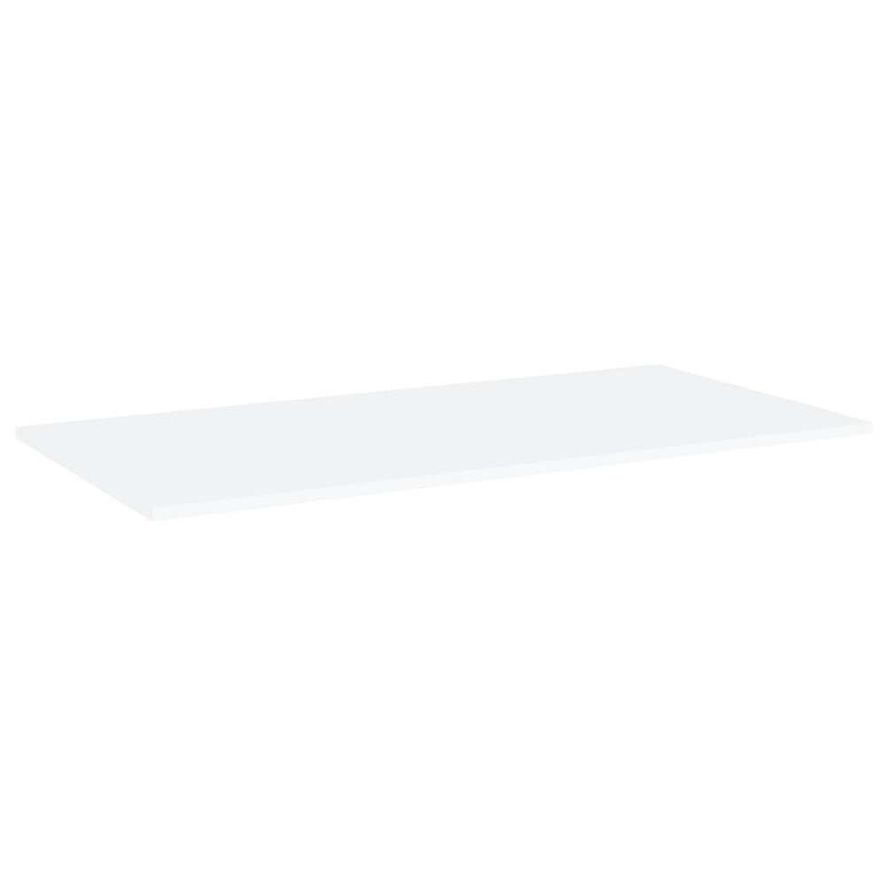 Knygų lentynos plokštės, 4vnt., baltos, 80x20x1,5cm, MDP