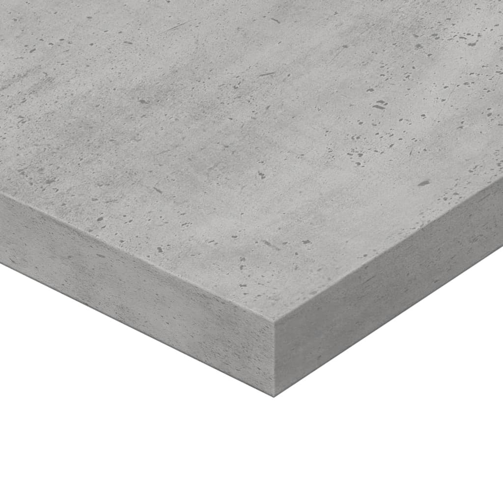 Knygų lentynos plokštės, 4vnt., betono, 80x20x1,5cm, mediena