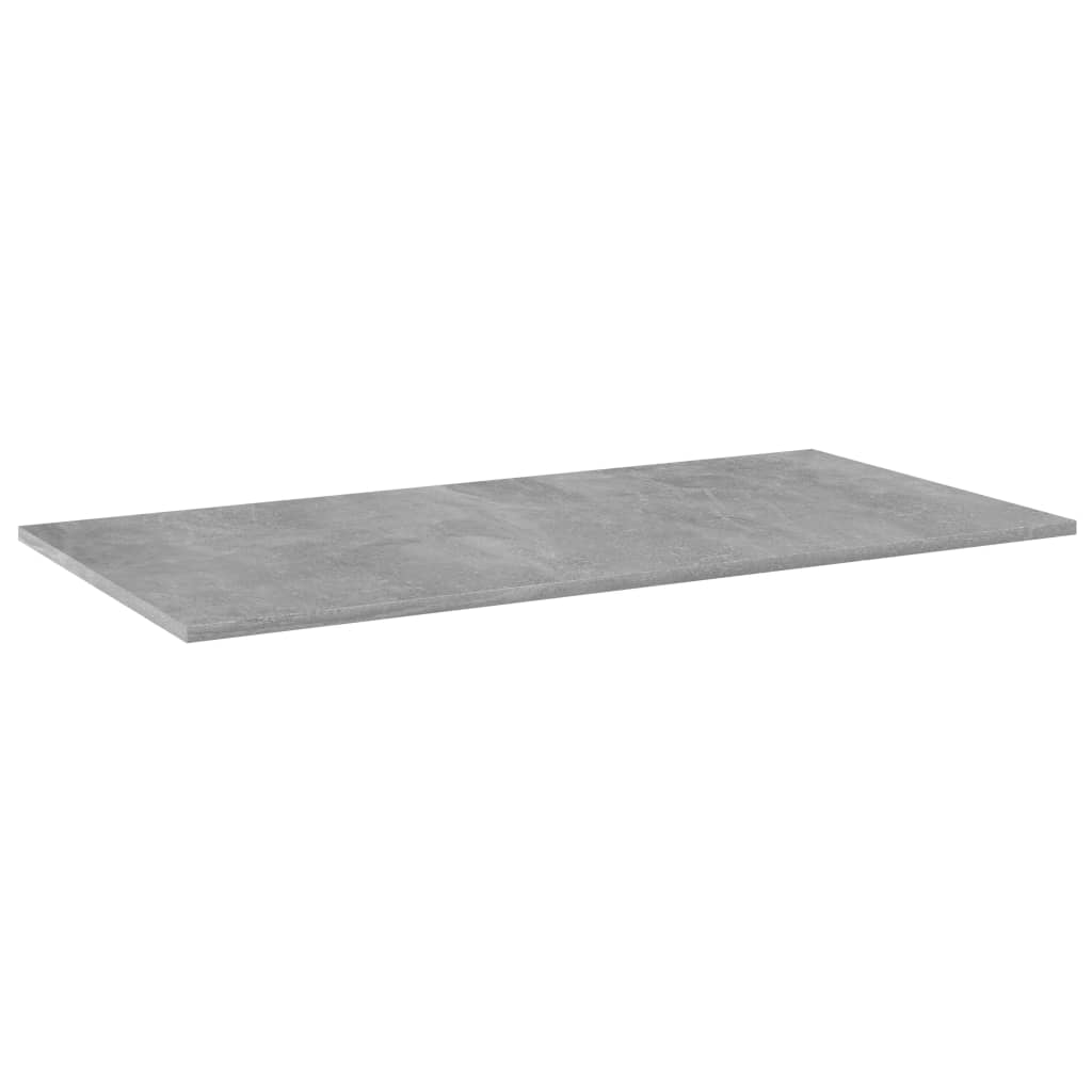 Knygų lentynos plokštės, 8vnt., betono pilkos, 80x30x1,5cm, MDP