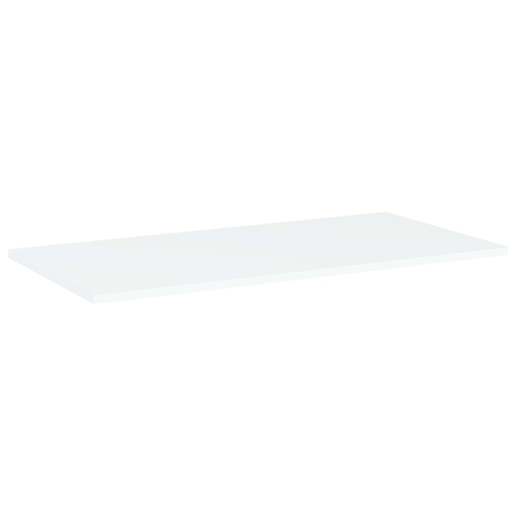 Knygų lentynos plokštės, 4vnt., baltos, 80x40x1,5cm, MDP