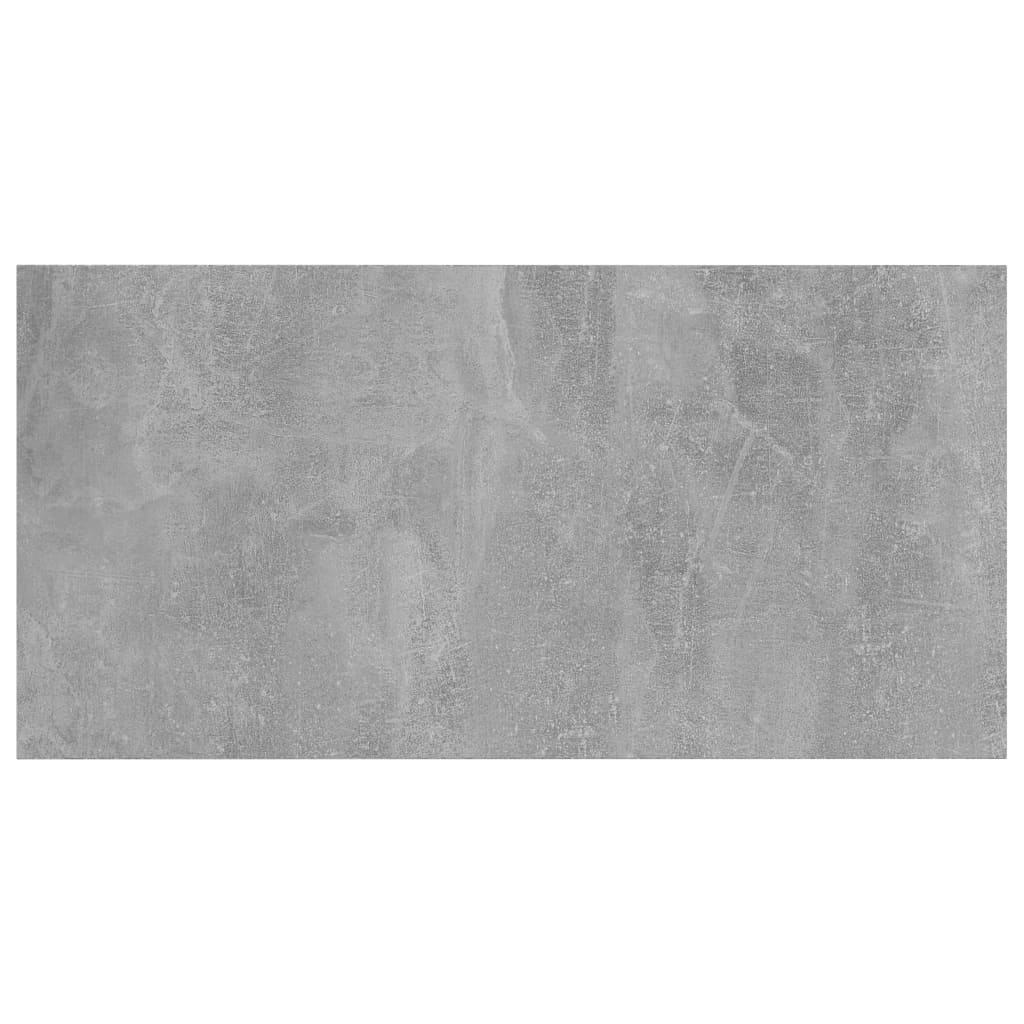 Knygų lentynos plokštės, 4vnt., betono pilkos, 80x40x1,5cm, MDP