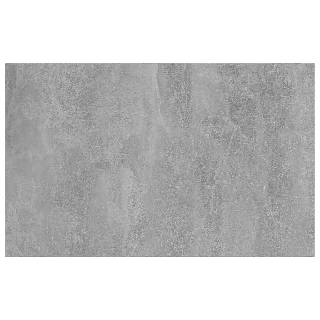 Knygų lentynos plokštės, 4vnt., betono pilkos, 80x50x1,5cm, MDP