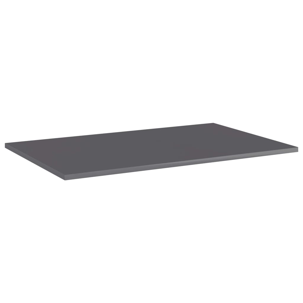 Knygų lentynos plokštės, 4vnt., pilkos, 80x50x1,5cm, MDP