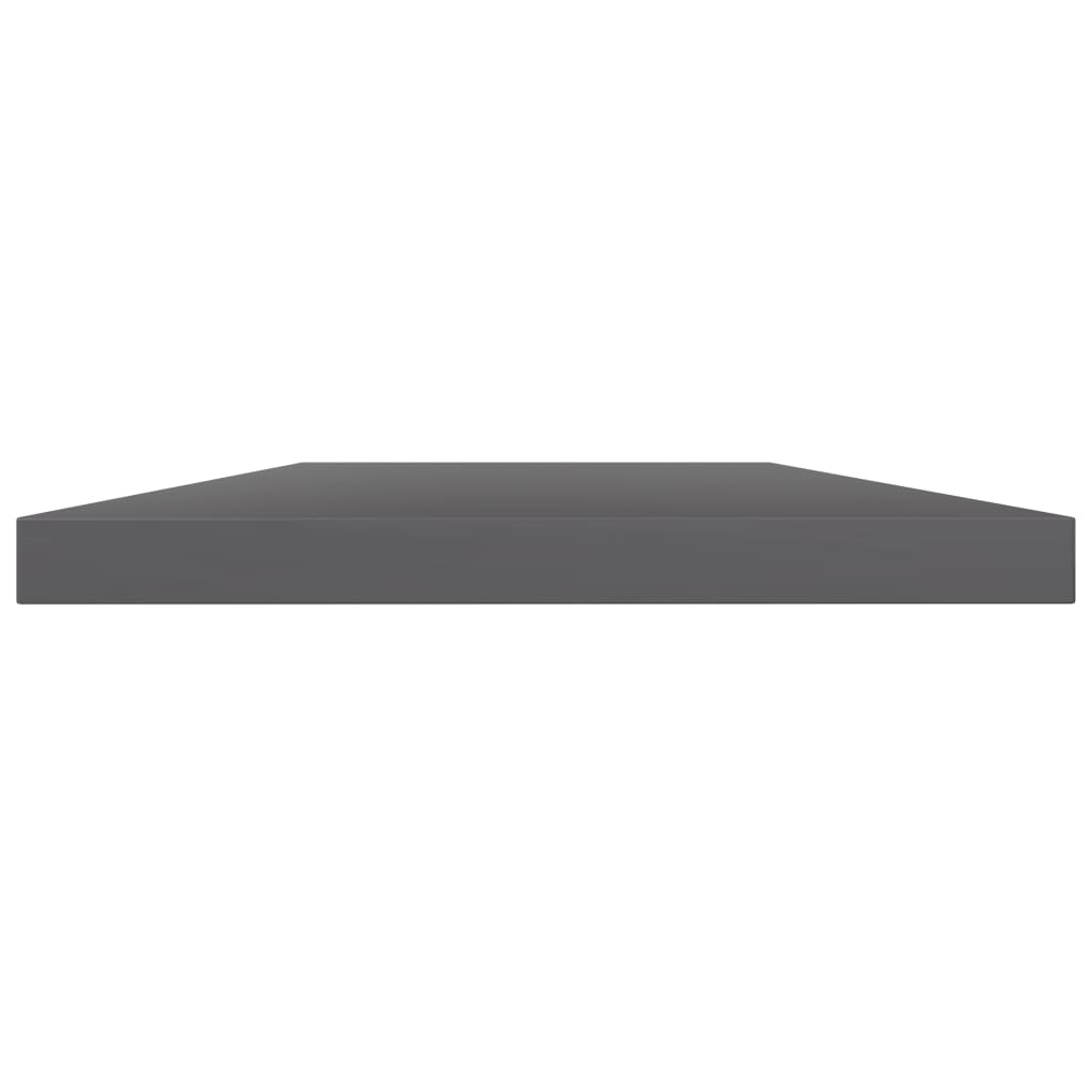 Knygų lentynos plokštės, 4vnt., pilkos, 100x20x1,5cm, MDP
