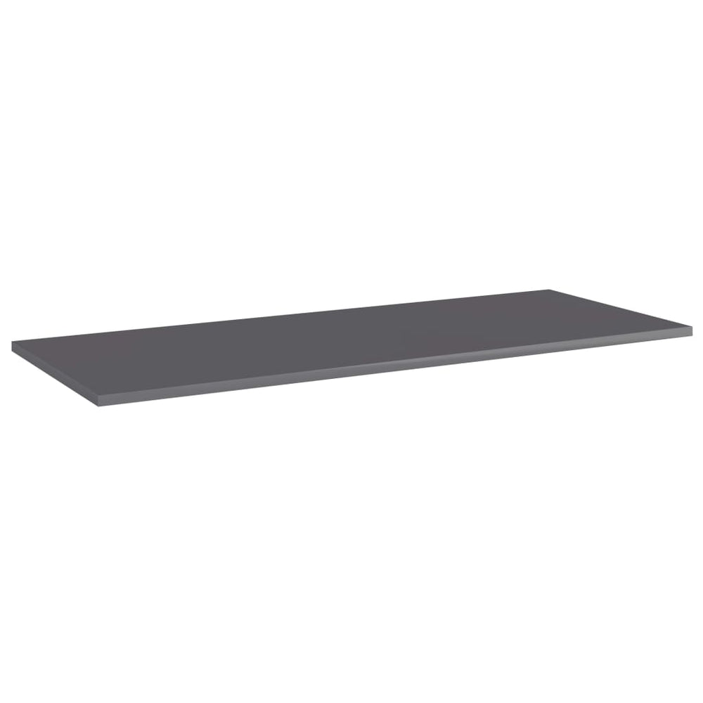 Knygų lentynos plokštės, 4vnt., pilkos, 100x40x1,5cm, MDP