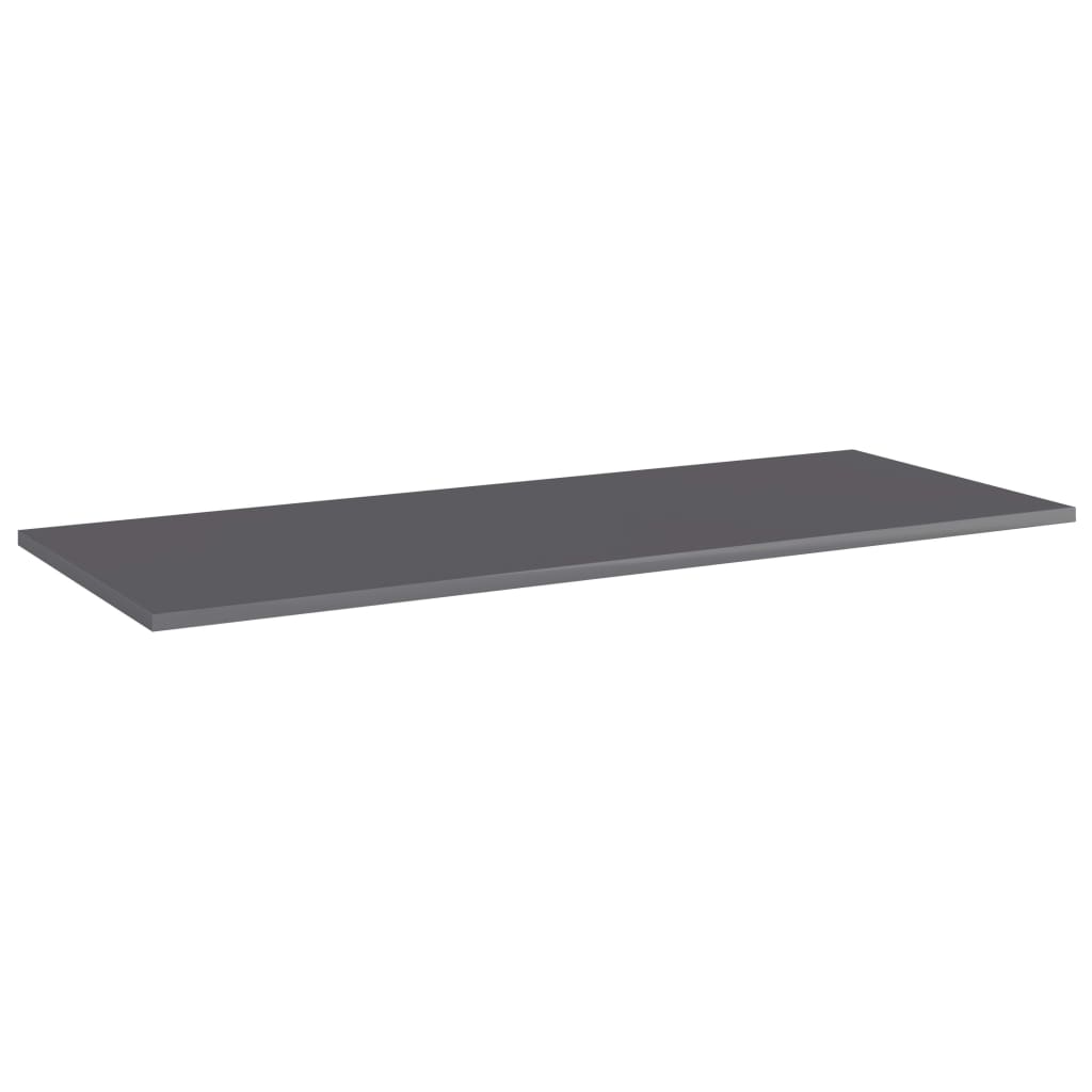 Knygų lentynos plokštės, 4vnt., pilkos, 100x40x1,5cm, MDP