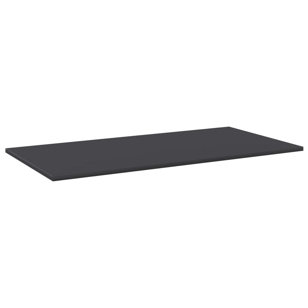 Knygų lentynos plokštės, 4vnt., pilkos, 100x50x1,5cm, MDP