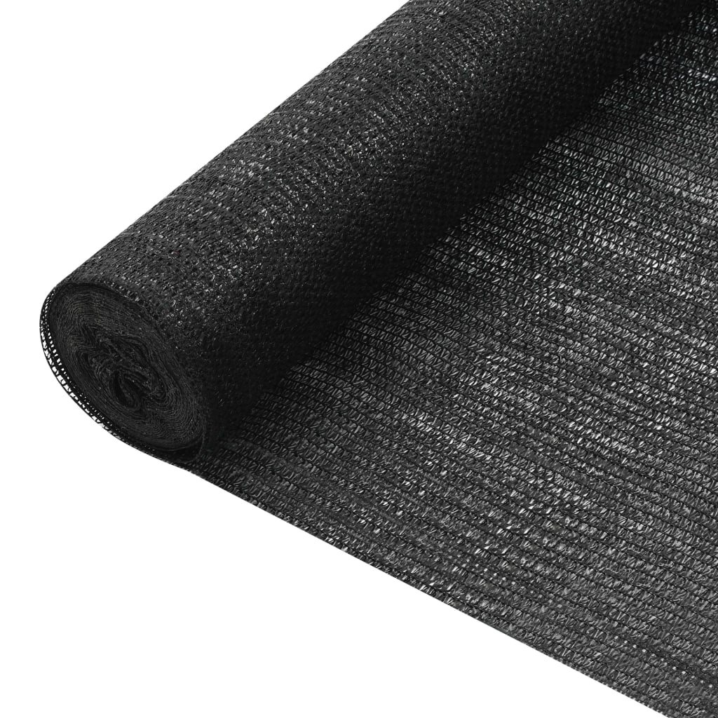 Privātuma siets, melns, 3,6x10m, HDPE, 75g/m²