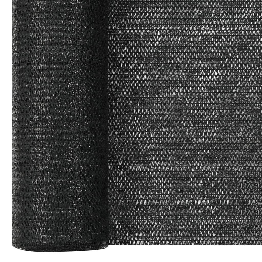 Privātuma siets, melns, 3,6x10m, HDPE, 75g/m²