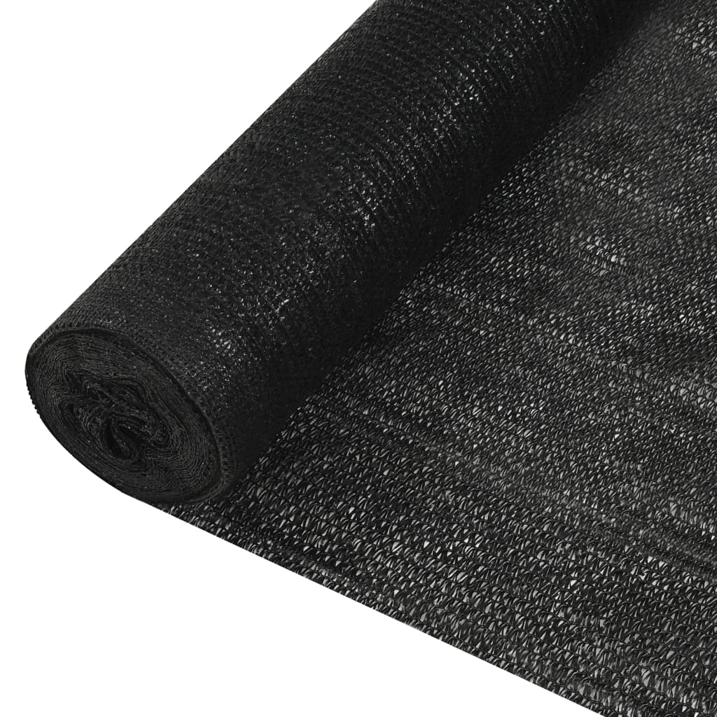Privacy net, black, 1.5x50m, HDPE
