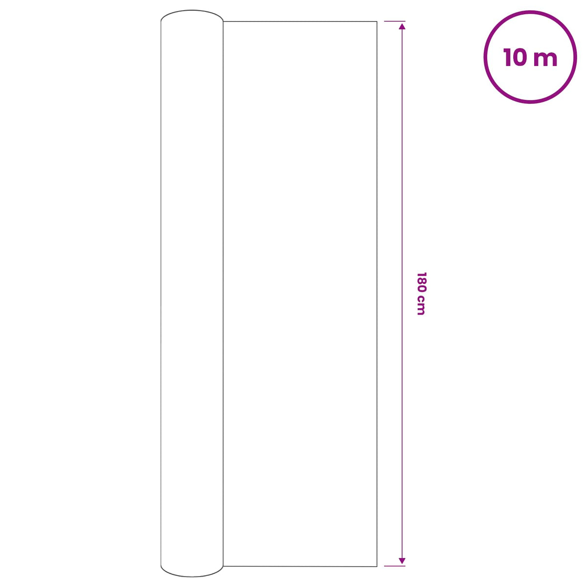 Privatumo suteikiantis tinklelis, juodas, 1,8x10m, HDPE