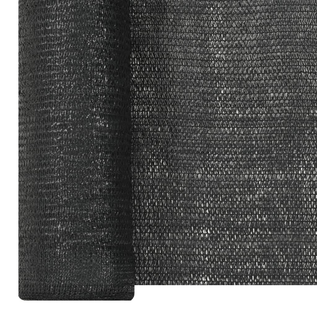 Privātuma nodrošinošs tīkls, melns, 2x10m, HDPE, 195g/m²