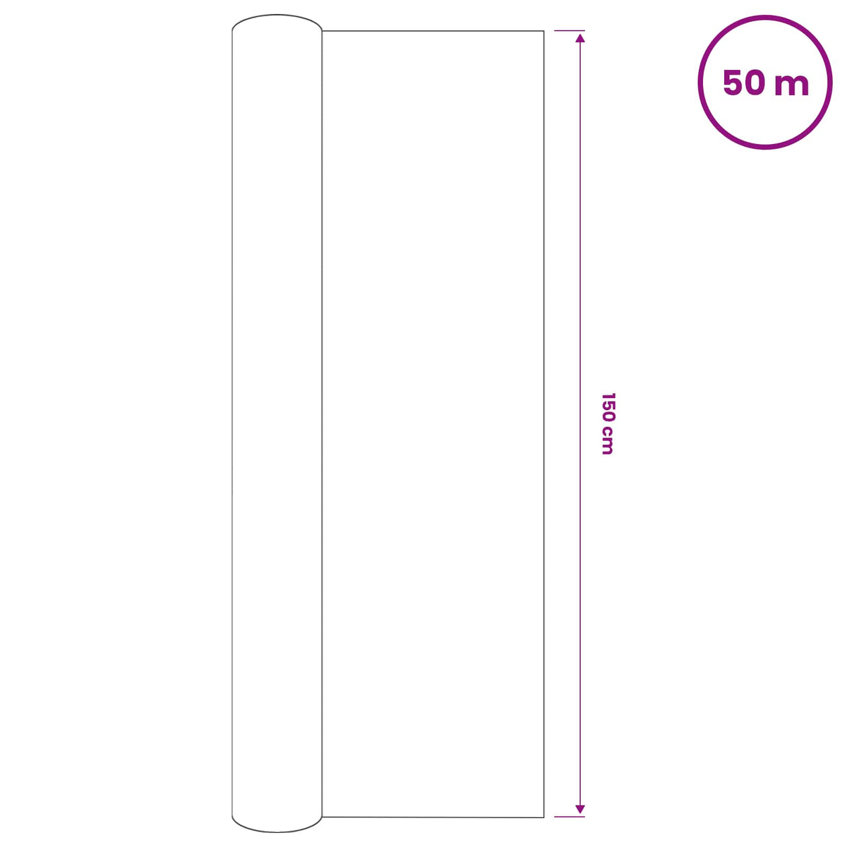 Privātuma tīkls, smilšu krāsā, 1,5x50m, HDPE