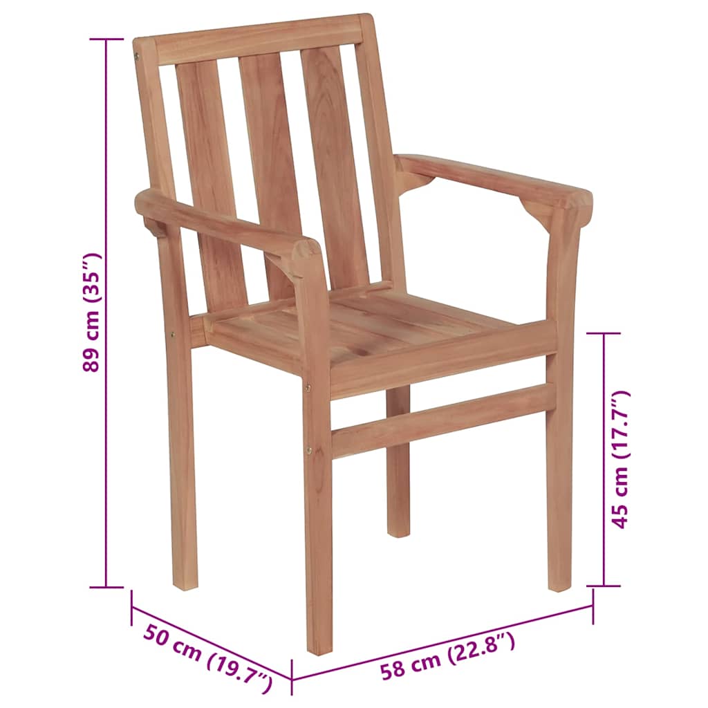 Garden chairs with cushions, 2 pcs., anthracite, solid teak