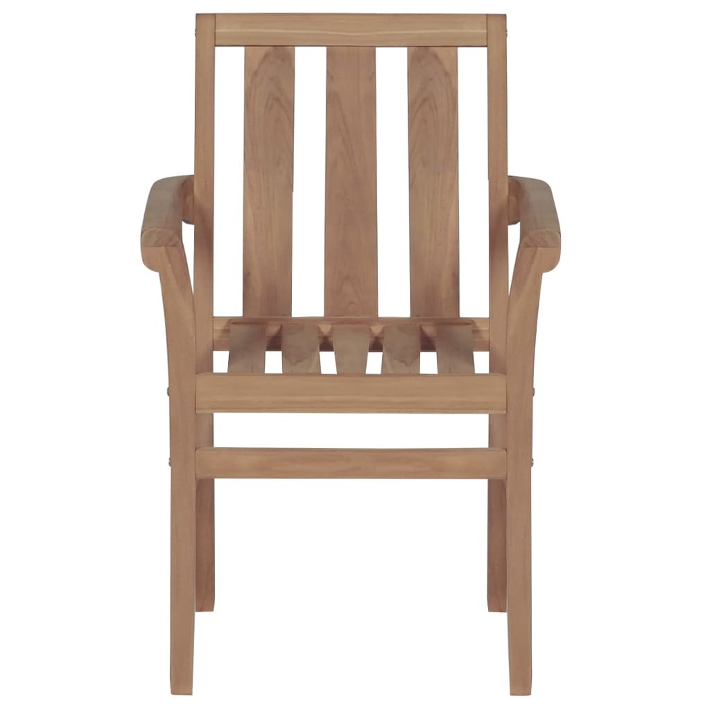 Garden chairs with anthracite cushions, 2 pcs., solid teak wood