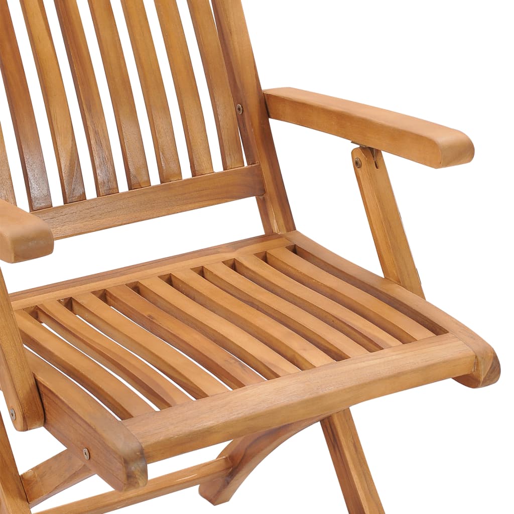 Garden chairs with anthracite cushions, 2 pcs., solid teak wood