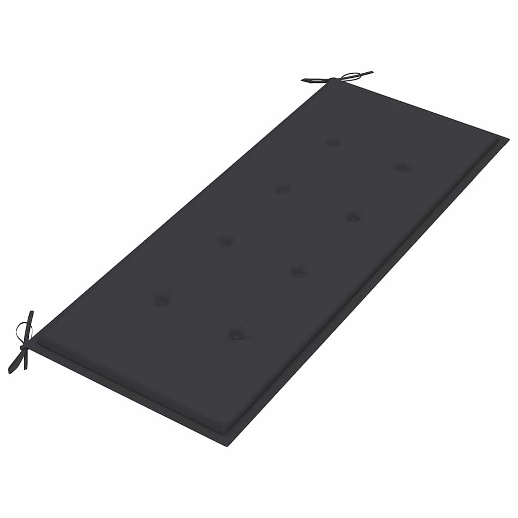 Sudedamas sodo suoliukas su pagalvėle, 128,5cm, tikmedis