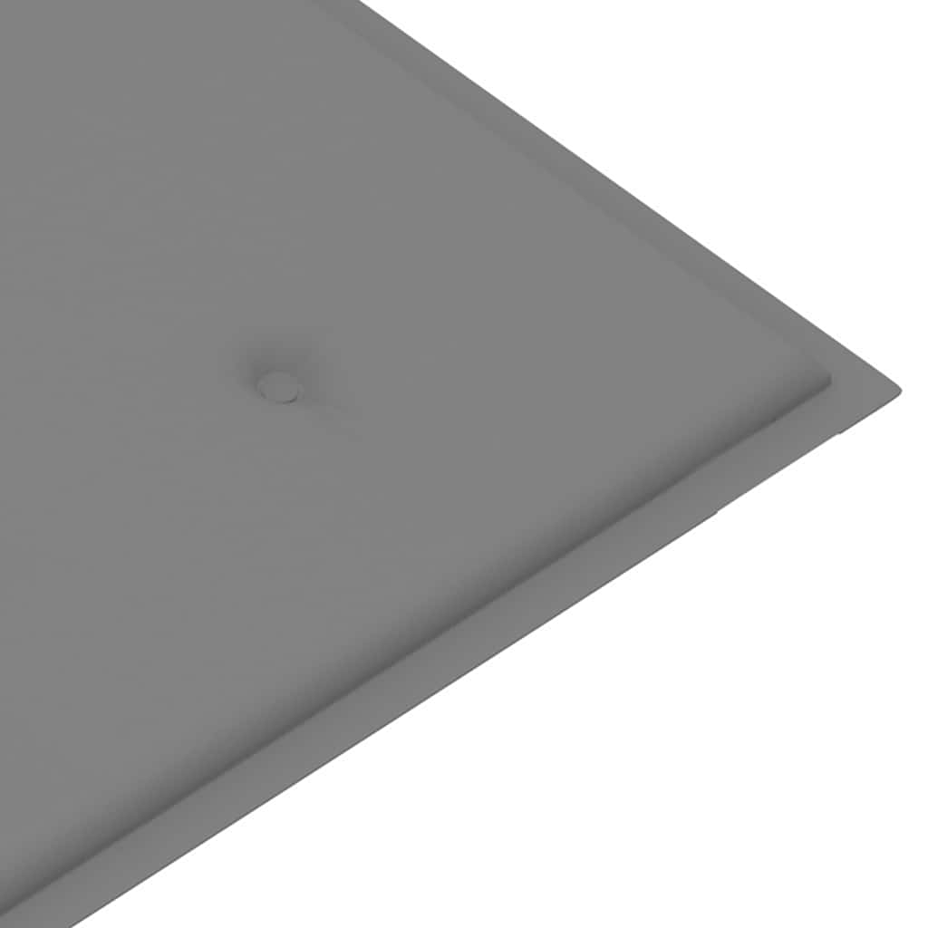 Saliekams dārza sols ar spilvenu, 128,5 cm, tīkkoks