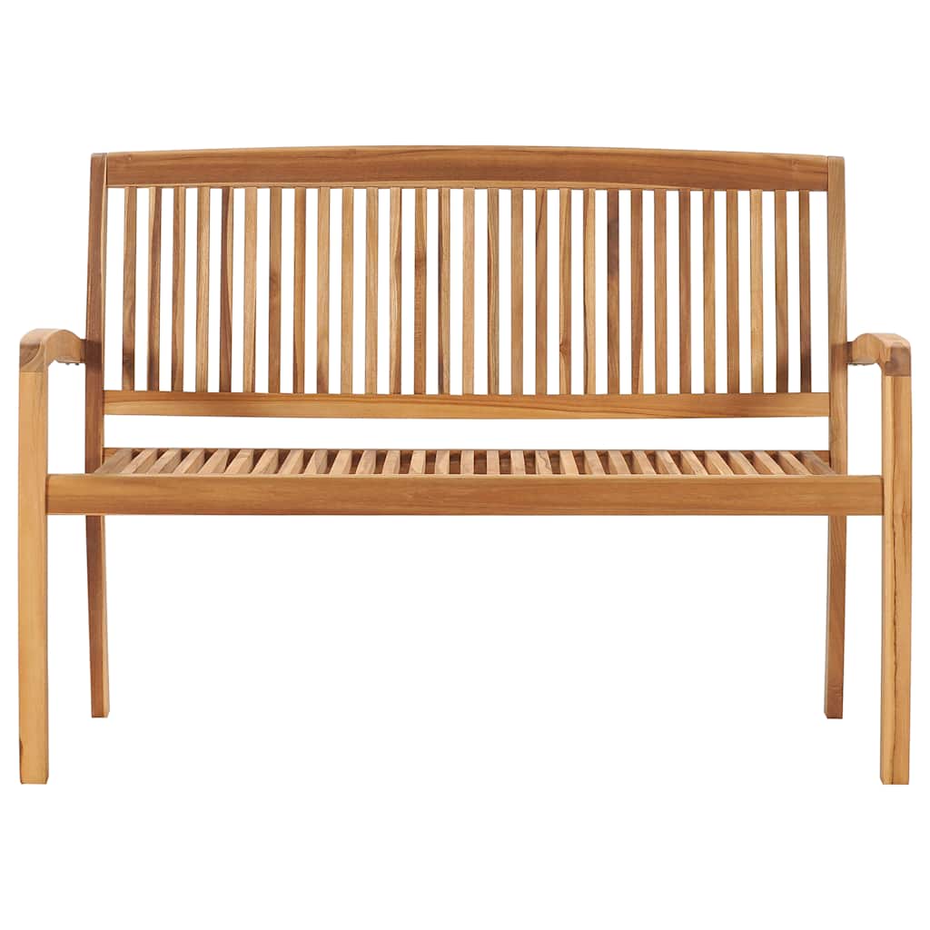 Saliekams dārza sols ar spilvenu, 128,5 cm, tīkkoks