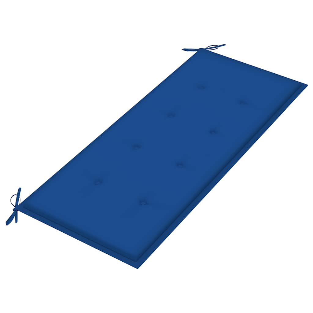 Sudedamas sodo suoliukas su pagalvėle, 128,5cm, tikmedis