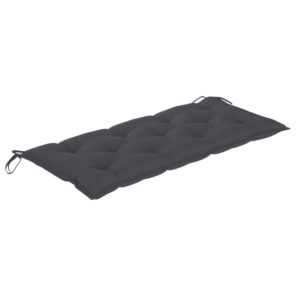 Sudedamas sodo suoliukas su pagalvėle, 128,5cm, tikmedis