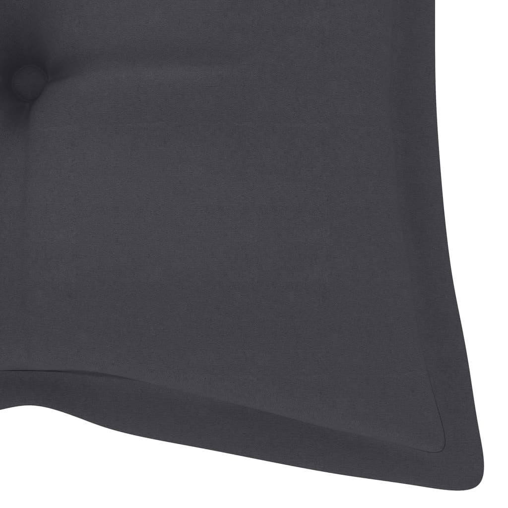 Sudedamas sodo suoliukas su pagalvėle, 128,5cm, tikmedis