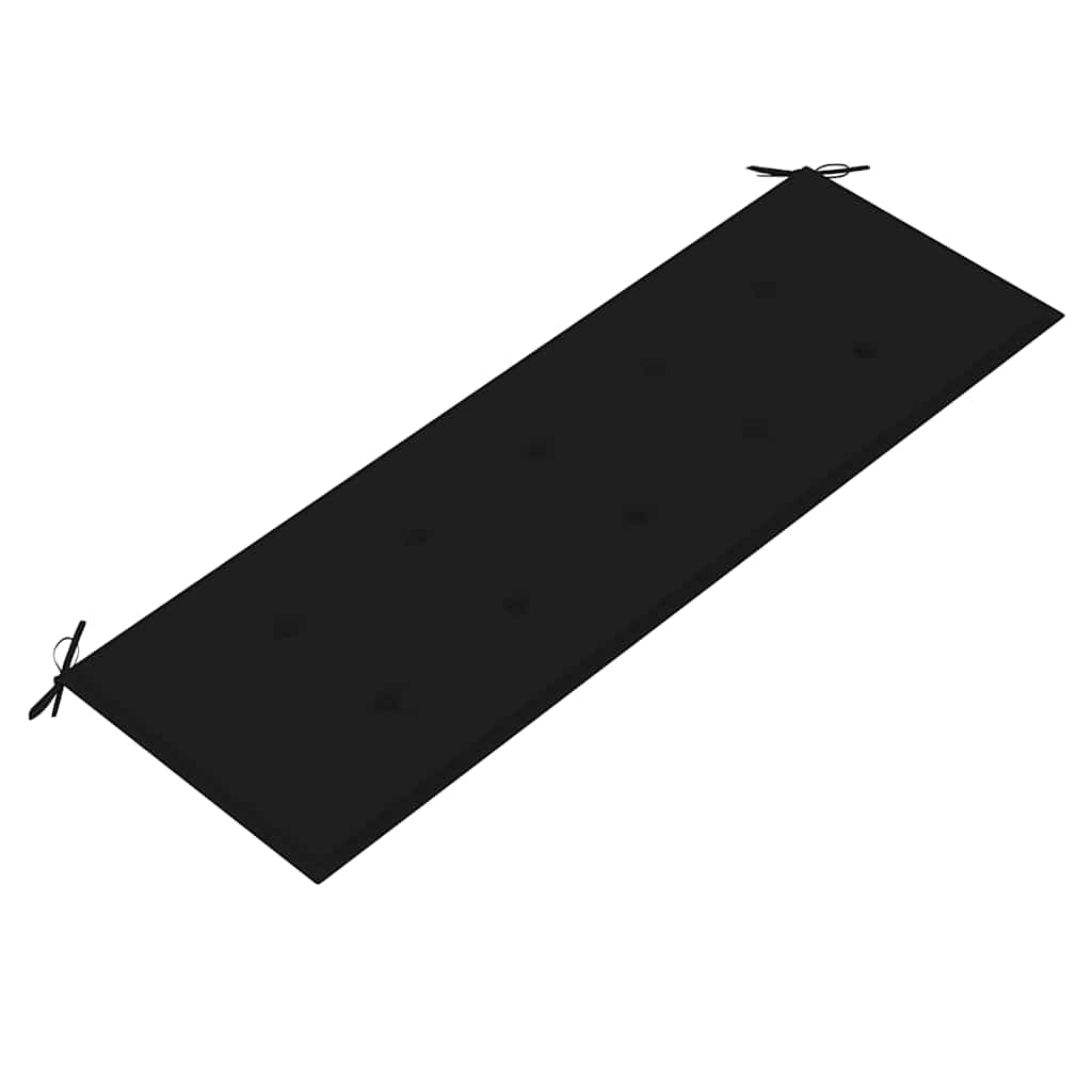 Sudedamas sodo suoliukas su pagalvėle, 159 cm, tikmedis