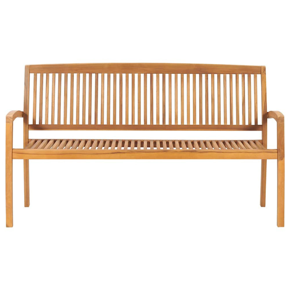 Sudedamas sodo suoliukas su pagalvėle, 159 cm, tikmedis